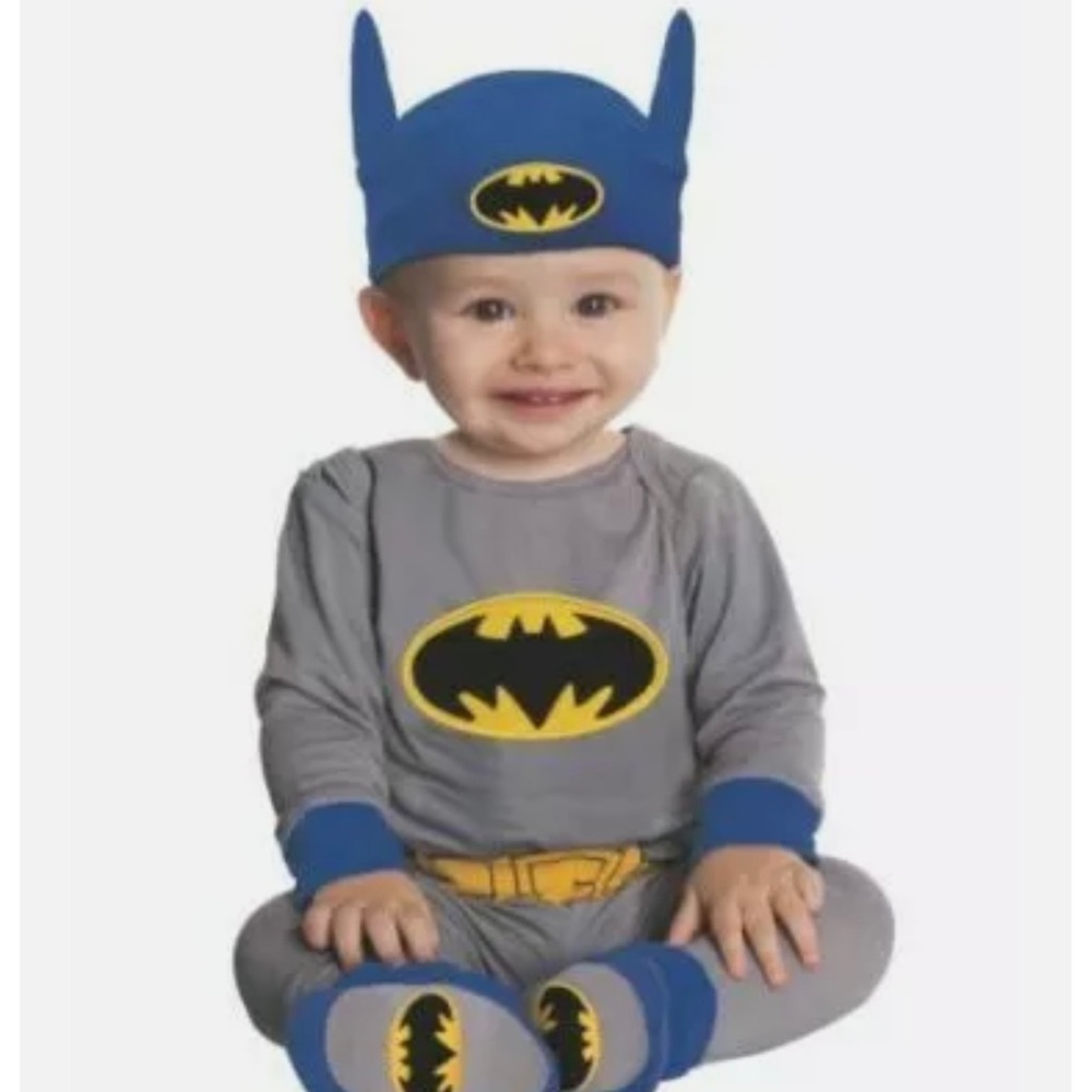 Adorable infant bat man costume